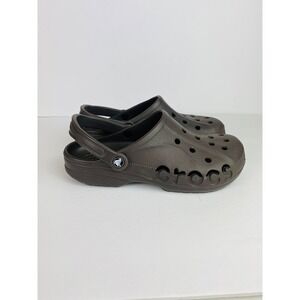 Crocs Baya Clog Chocolate Brown Mens 9 Womens 11 Slip On Comfort Sandals Shoes
